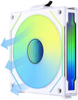 Ventilador Lian Li UNI FAN SL120 Infinity Wireless RGB Reverse Blade PWM Blanco 120mm (Pack 3) image number null
