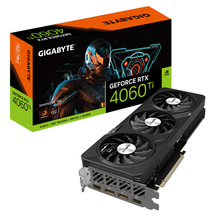 GIGABYTE GAMING GeForce RTX 4060 Ti OC 16G NVIDIA 16 GB GDDR6 image number 0