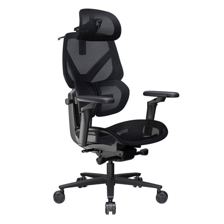 Silla Gaming Ergonomica ThunderX3 FLEX Pro, Apoio lombar 360 graus - Mesh Black image number 1