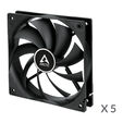 Ventilador Arctic F12 120mm - Negro (Pack 5) image number null
