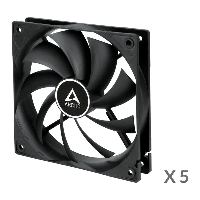 Ventilador Arctic F12 120mm - Negro (Pack 5) image number 1