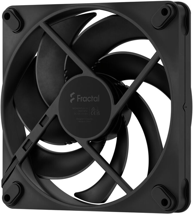 Ventoinha Fractal Design Momentum 14 140mm 1800RPM 4 Pinos PWM Negro image number 3