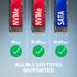 Adaptador AXAGON ADM2-AM USB-A 3.2 Gen2 - 1x NVMe/SATA SDD image number null