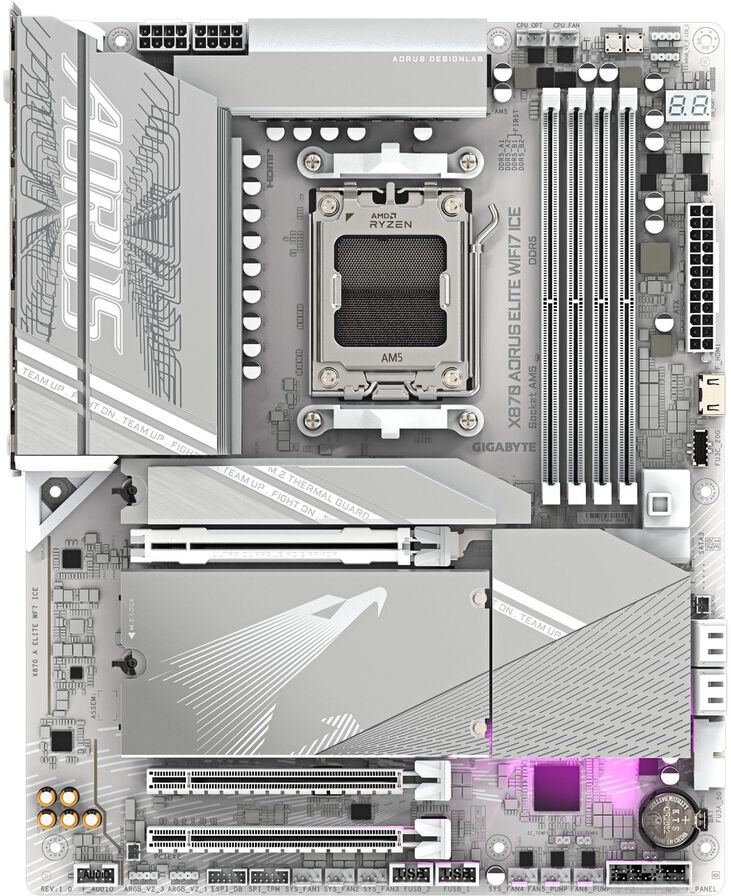 Placa Base Gigabyte X870 Aorus Elite ICE WiFi7 image number 1