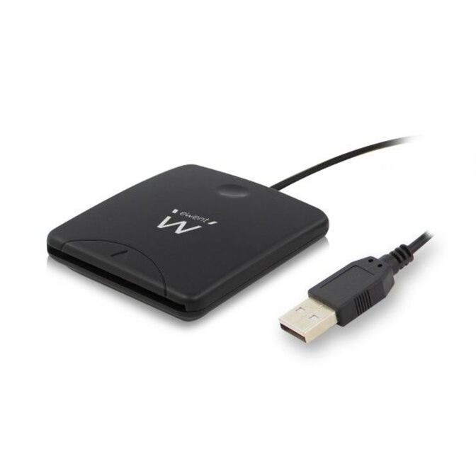Lector de Tarjetas Inteligentes Ewent USB 2.0 Negro image number 0