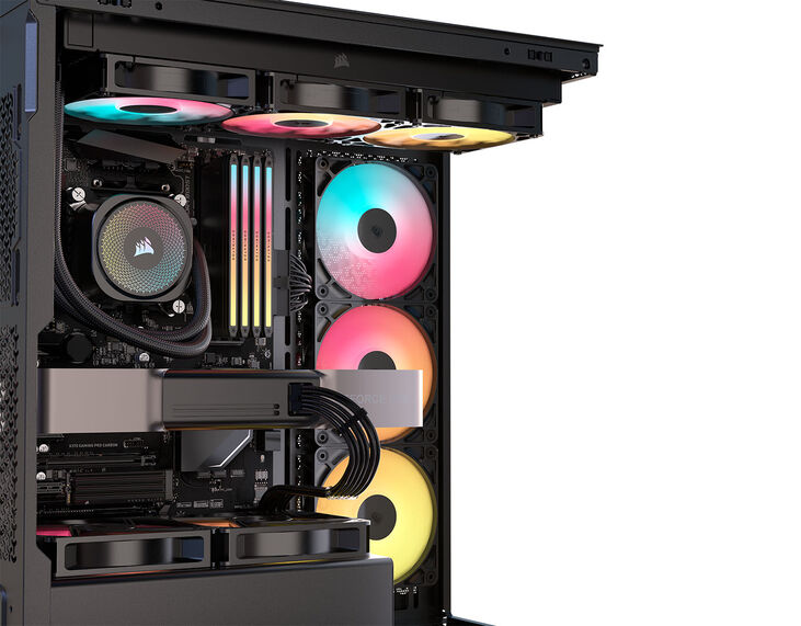 Torre E-ATX Corsair 3500X RSR ARGB Negro Cristal Templado image number 10