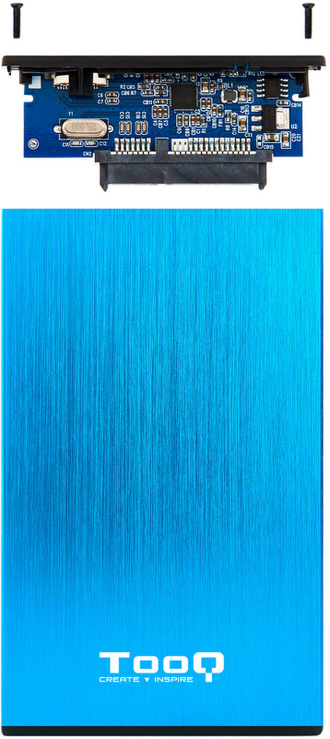 Caja Externa HDD Tooq 2.5" SATA (9,5mm) - USB 3.0/3.1 Gen 1 Azul Metalizado image number 4