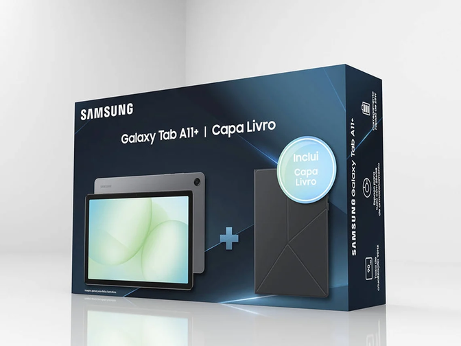Tablet Samsung Galaxy Tab A11+ 8.7" (8 / 256GB) WiFi Cinzento + Book Cover image number 0