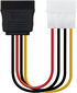 Cable de Alimentación SATA NanoCable - 5.25" (Molex 4 Pinos) M - SATA F 16CM OEM image number null