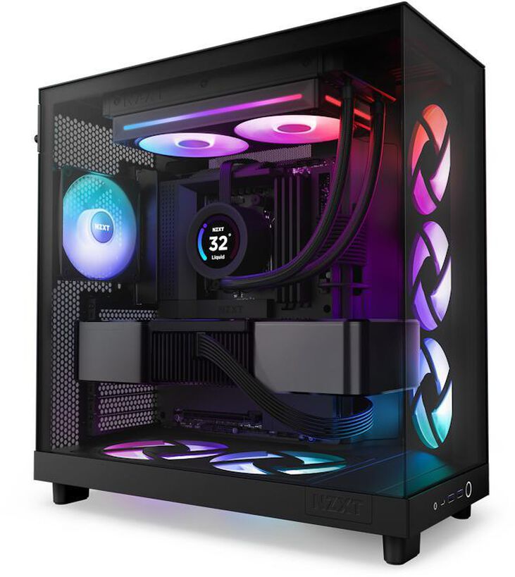 Ventilador NZXT F240 RGB Core Single-Frame Negras - Duplo Ventílador 120mm (240mm) image number 4