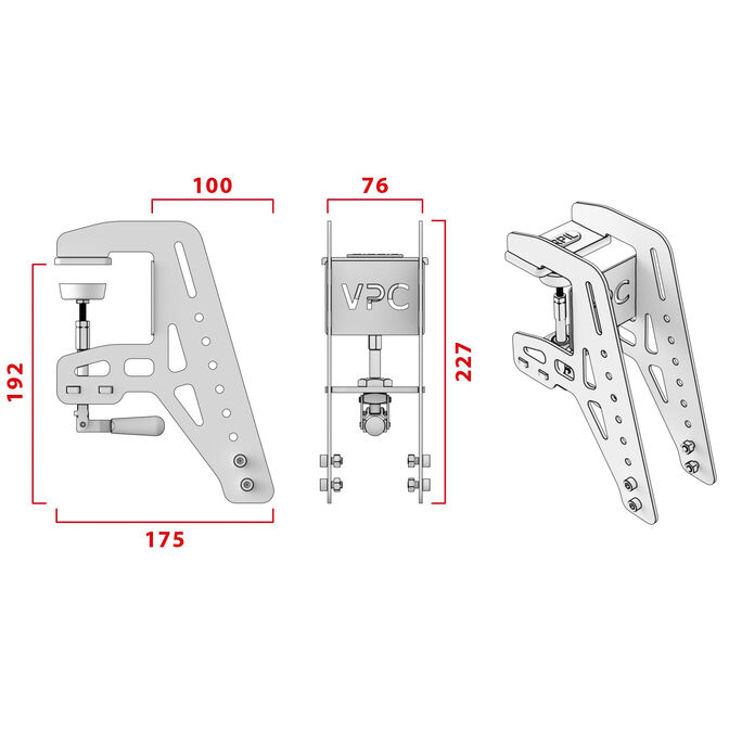 Soporte de Mesa VIRPIL Controls Desk Mount S image number 3