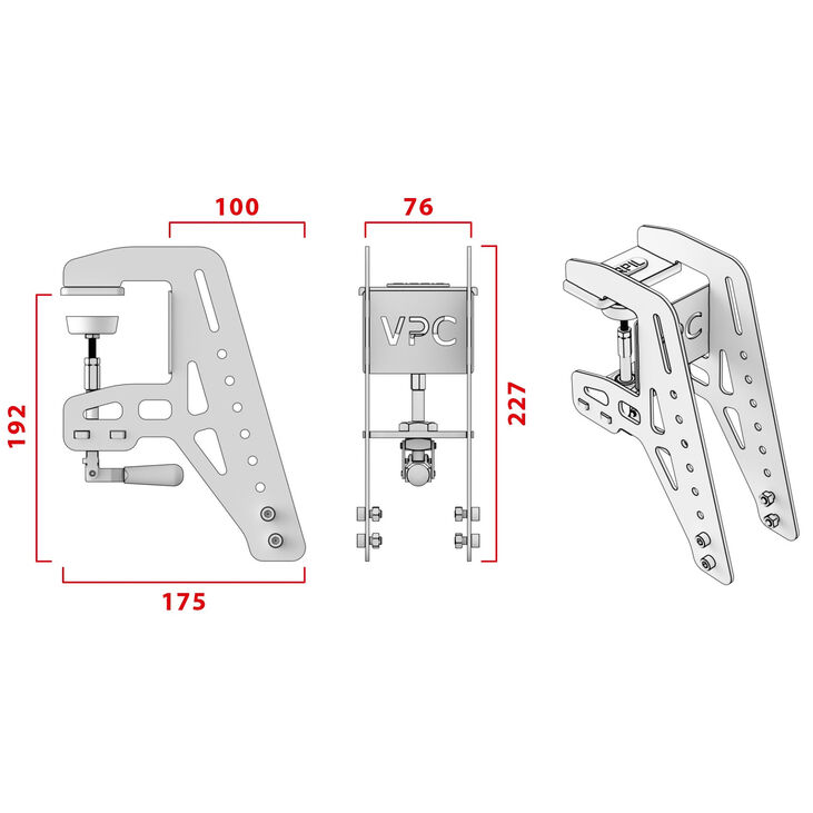 Soporte de Mesa VIRPIL Controls Desk Mount S image number 3