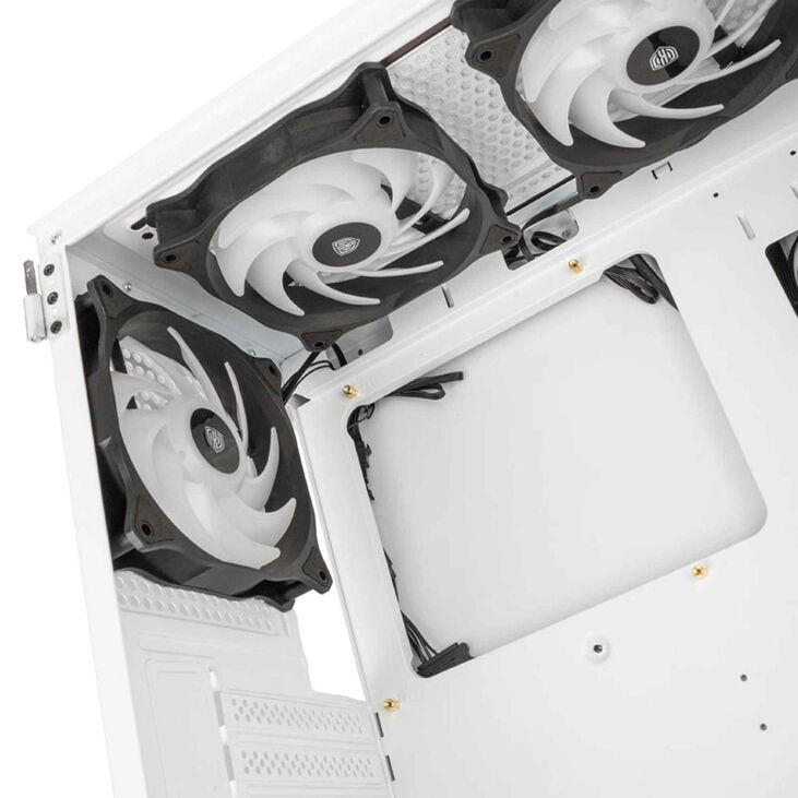 Caja ATX Kolink Observatory HF Glass ARGB Blanco image number 7