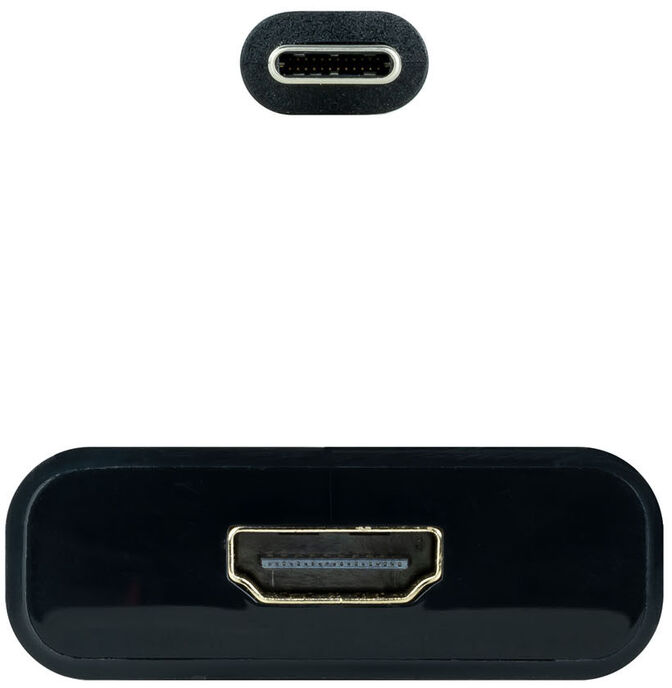 Adaptador NanoCable USB-C M para HDMI F 15 CM Negro image number 1