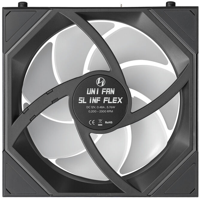 Ventilador Lian Li UNI FAN SL120 Infinity FLEX Wireless Reverse Blade Negro 120mm image number 5