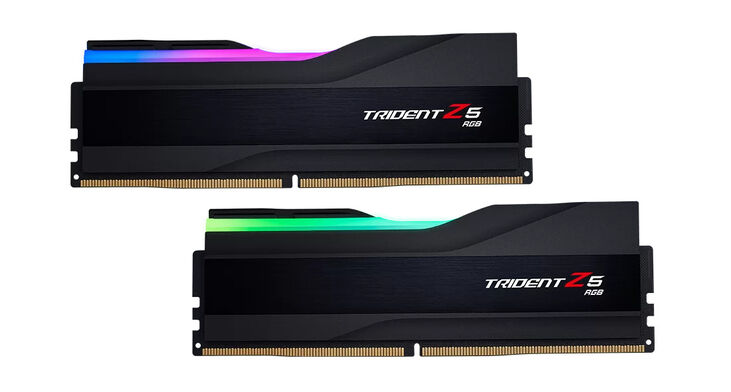 G.Skill Kit 32GB (2 x 16GB) DDR5 6000MHz Trident Z5 RGB CL40 Black- F5-6000J4040F16GX2-TZ5RK image number 0