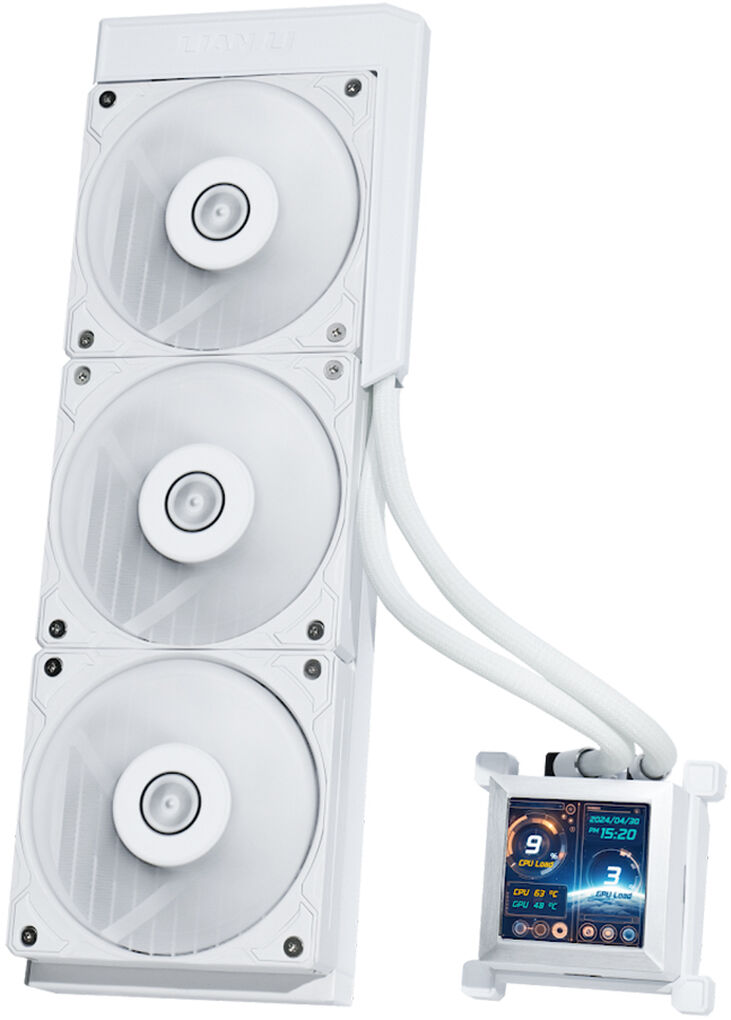 Kit Refrigeración Líquida CPU AIO Lian Li HydroShift LCD 360S Blanco - 360mm image number 0