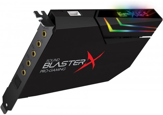 Tarjetas de Sonido Creative Sound BlasterX AE-5 Plus Hi-Res RGB PCIe image number 1