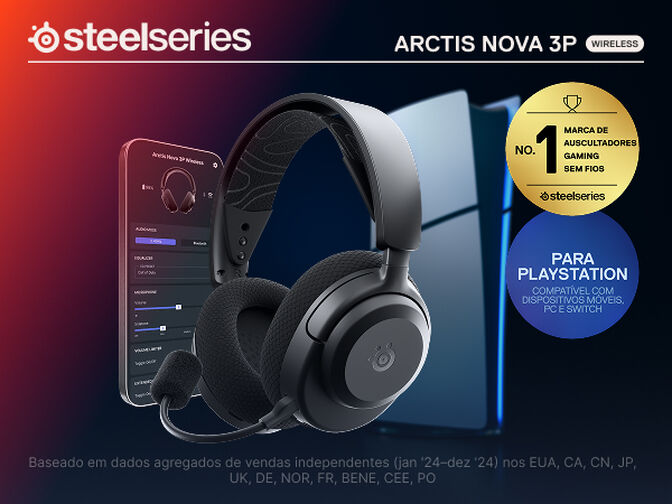 Auriculares SteelSeries Arctis Nova 3P Wireless/Bluetooth Negro image number 11