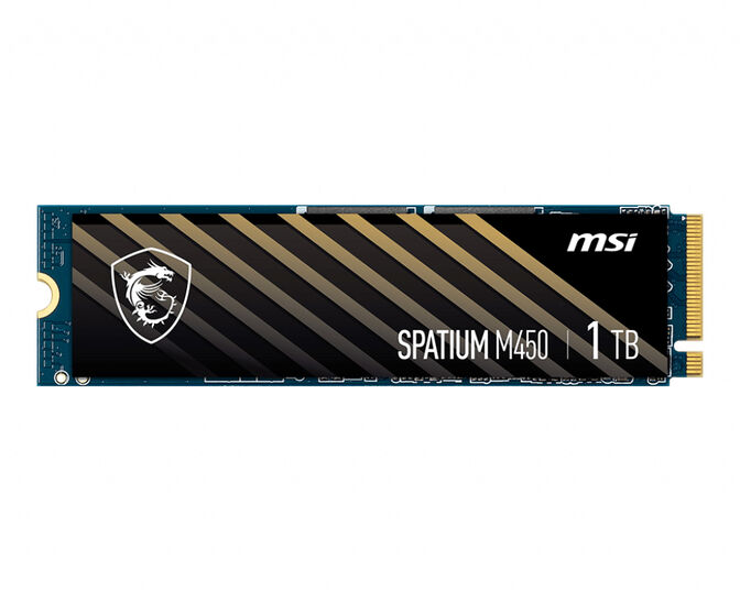SSD MSI SPATIUM M450 1TB Gen4 M.2 NVMe (3600/3000MB/s) image number 1