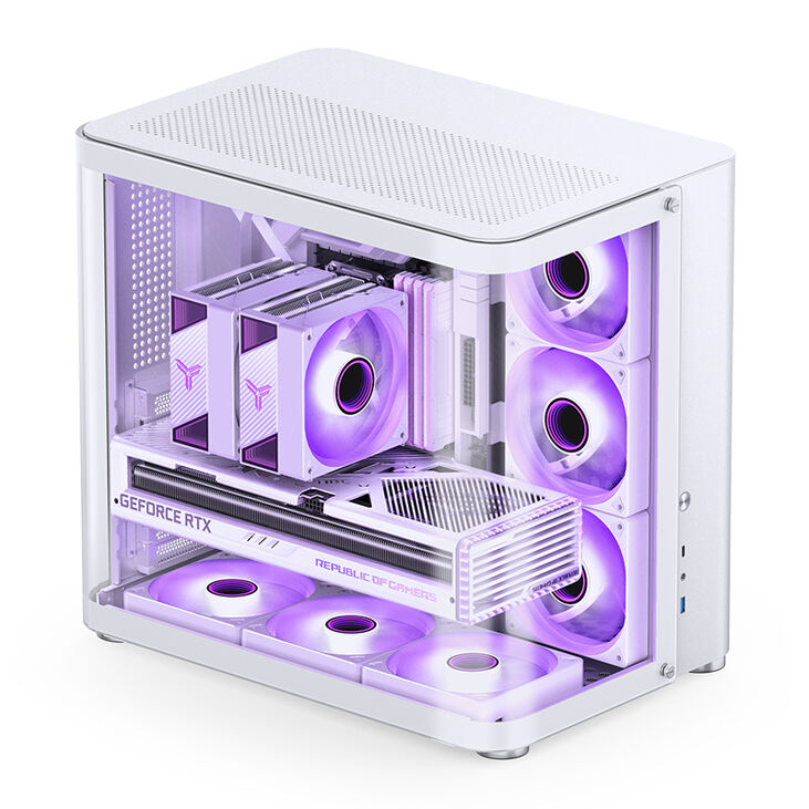 Caja ATX Jonsbo TK-2 2.0 Vidrio Templado Blanco image number 1