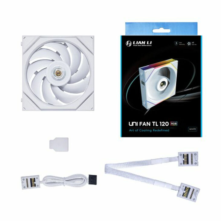 Ventilador Lian Li UNI FAN TL120 RGB PWM Blanco 120mm image number 2