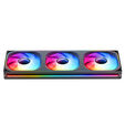 Ventilador Jonsbo ZB-360 RGB de Marco &Uacute;nico de Flujo Invertido Negros &ndash; Triple Ventilador 120mm (360mm) image number null