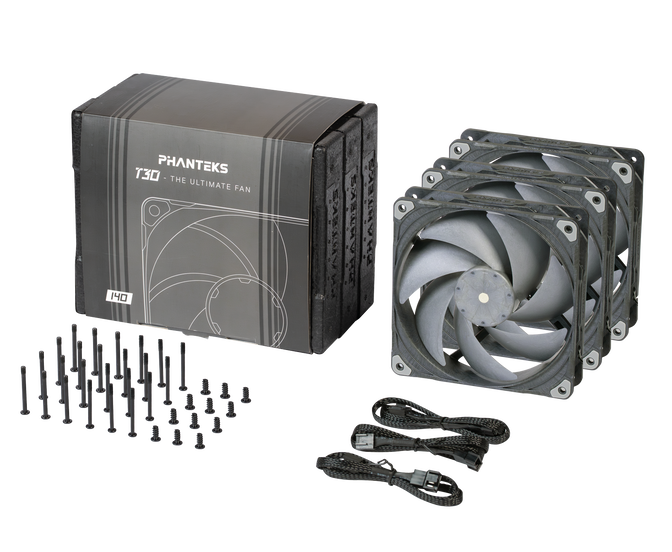 Ventilador Phanteks T30 PWM Negro Pack 3 - 120mm image number 10