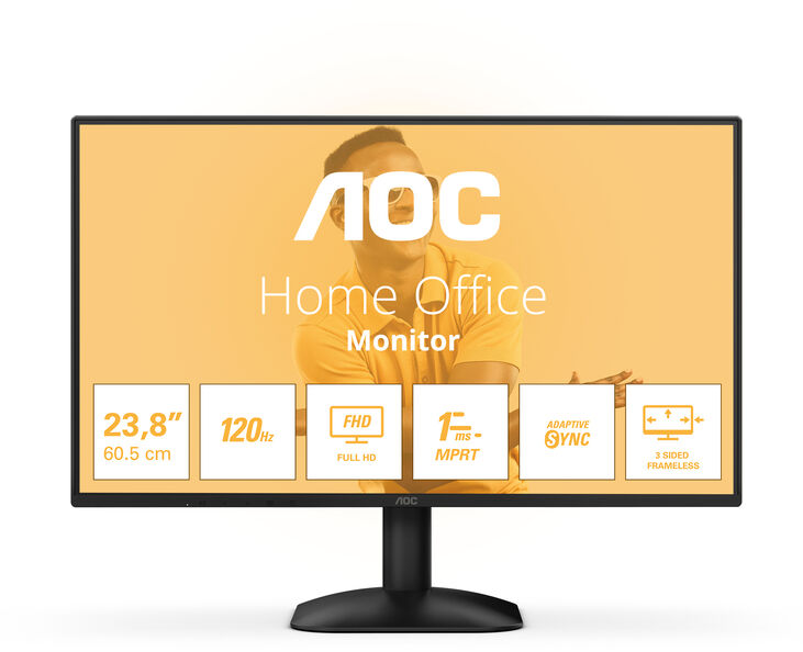 Monitor AOC 23.8" 24B31H IPS FHD 120Hz 1ms image number 0