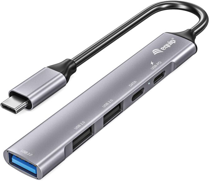 HUB Equip USB 3.0/2.0 de 5 puertas com USB-C 100 W USB image number 0