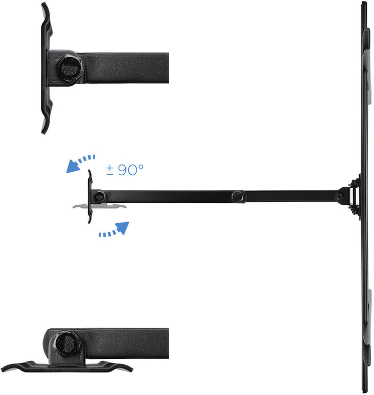 Soporte de Pared Tooq Tilt 3 Pivots 37" a 70" Max. 50kg Negro image number 5
