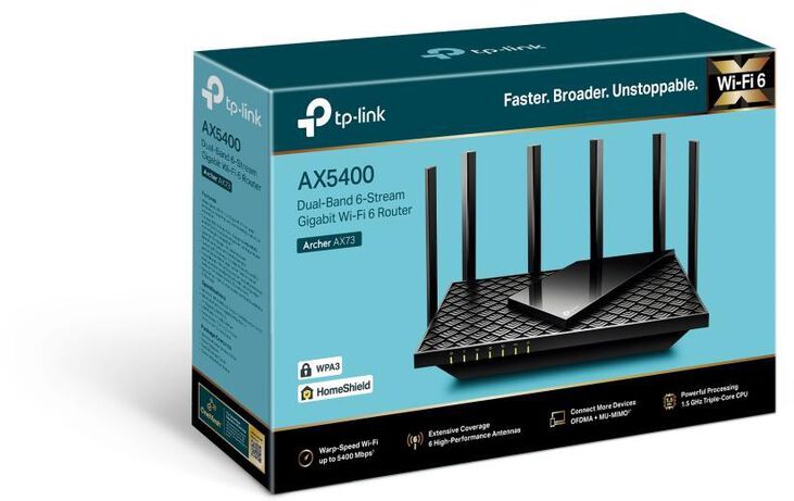 Router TP-Link Archer AX73 AX5400 Dual-Band WiFi 6 Mesh Gigabit image number 3