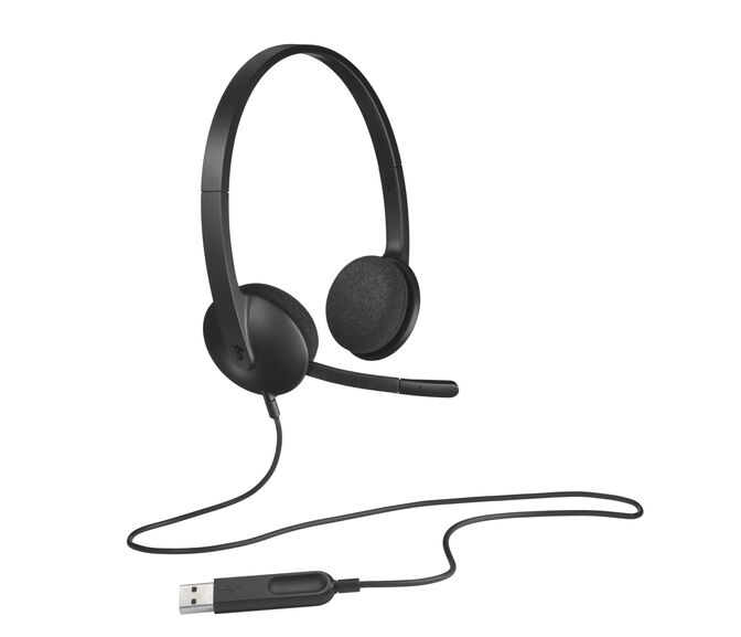Auriculares Logitech H340 USB Negro image number 4