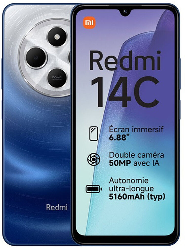 Smartphone Xiaomi Redmi 14C 6.88" 6GB/128GB Dual SIM Starry Blue image number 0