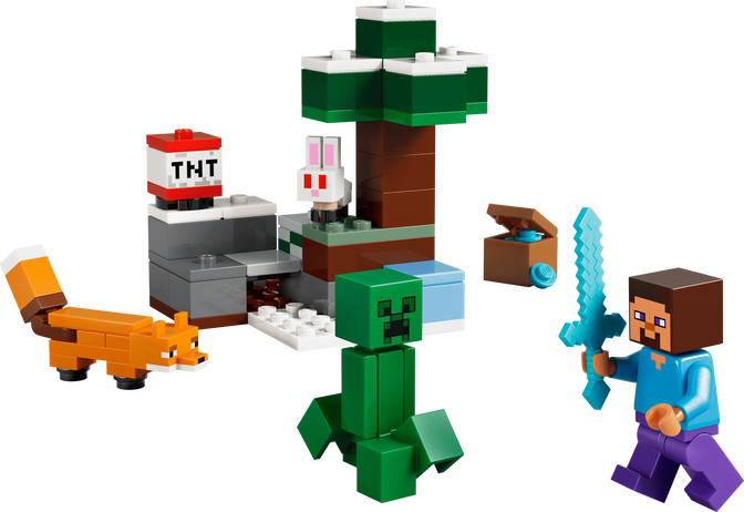 LEGO Minecraft: Steve y su Aventura en la Taiga, 79 Piezas (21583) image number 2