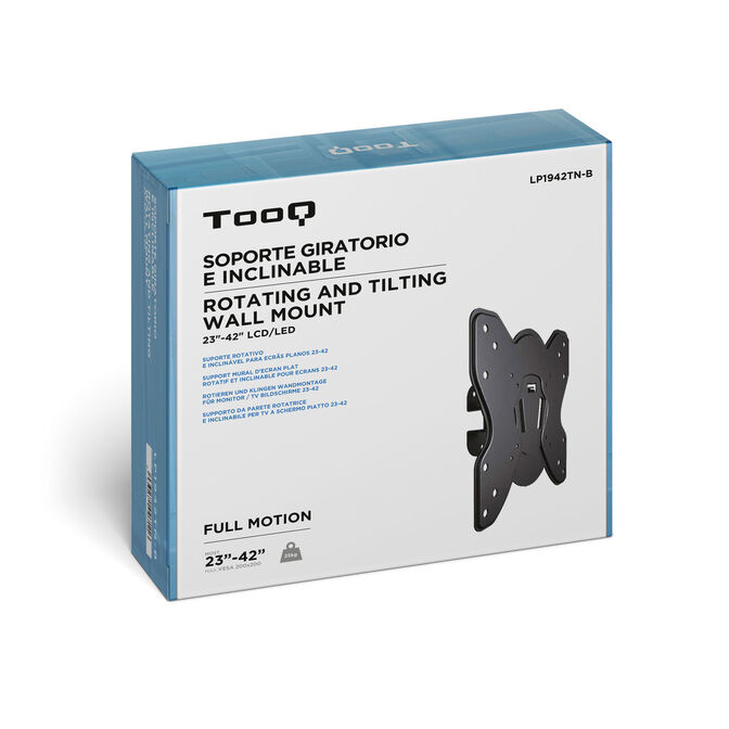 Soporte de Pared Tooq 23" a 42" Max. 25kg Negro image number 12