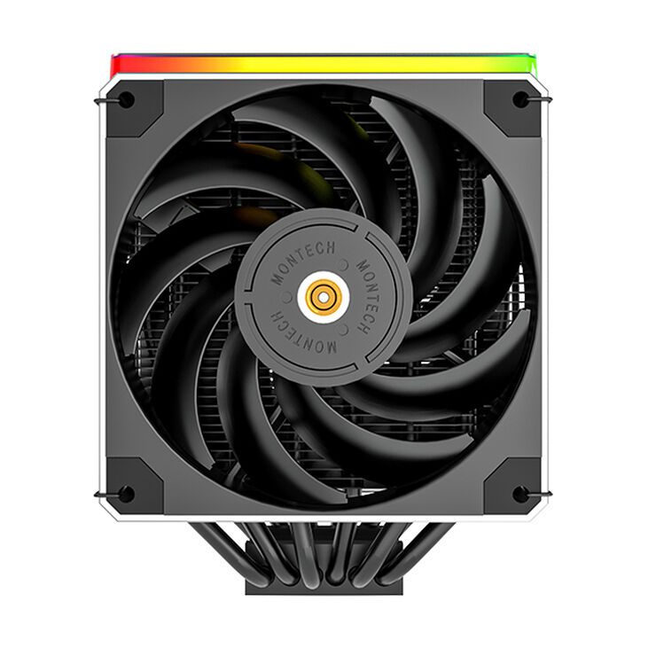 Cooler CPU Montech Metal DT24 Premium ARGB 2x120mm image number 1