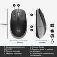Rat&oacute;n Logitech M190 Full Size Wireless Cinzento image number null