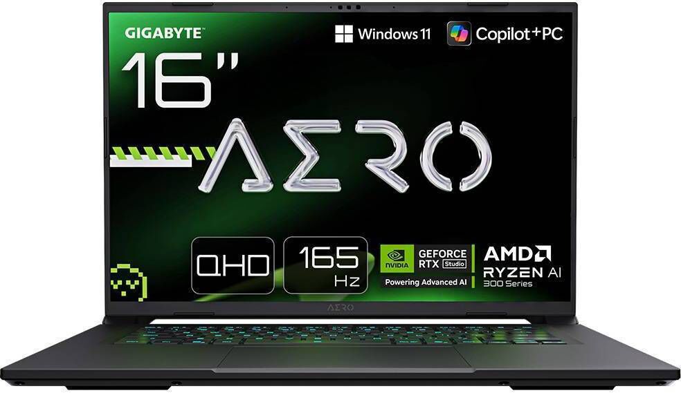 Port&aacute;til Gigabyte AERO X16 2WHA3PTC65AH 16" RyzenAI 9 HX 370 32GB DDR5 2TB RTX 5070 QHD+ 165Hz W11