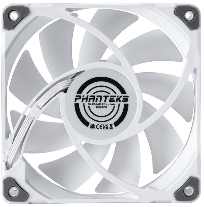 Ventilador Phanteks M25 PWM D-RGB Blanca Pack 3- 120mm image number 1