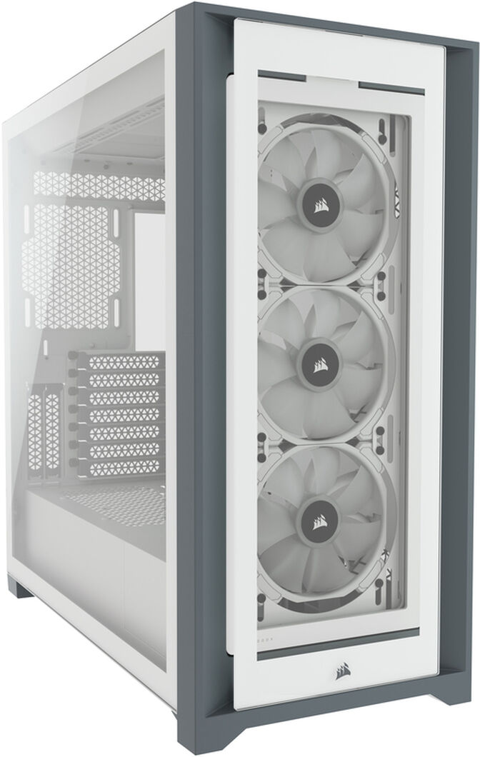 Torre E-ATX Corsair iCUE 5000X RGB Smart Blanco Cristal Templado image number 9