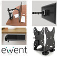 Soporte de Mesa 13" a 27" Ewent EW1517 VESA para Mini PC image number null