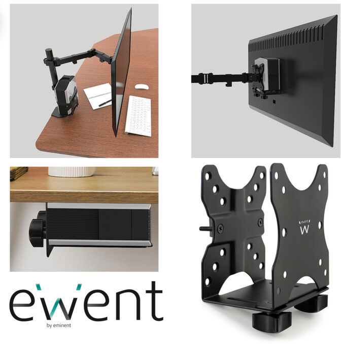 Soporte de Mesa 13" a 27" Ewent EW1517 VESA para Mini PC image number 5