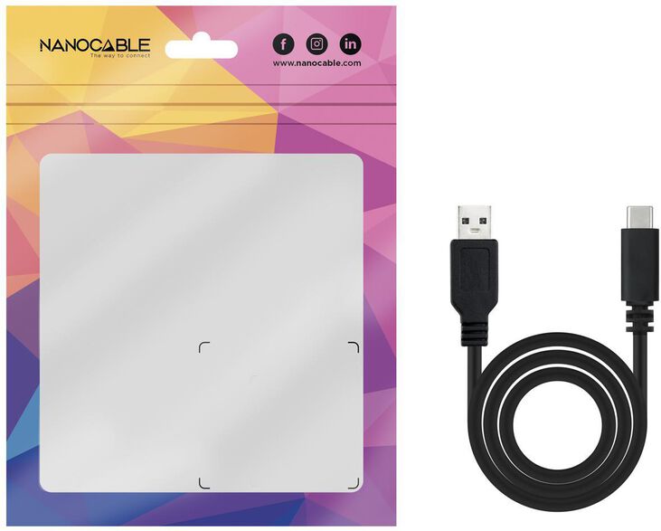 Cable USB 2.0 3A Nanocable USB-C/M para USB-A/M 1.5 M Negro image number 3