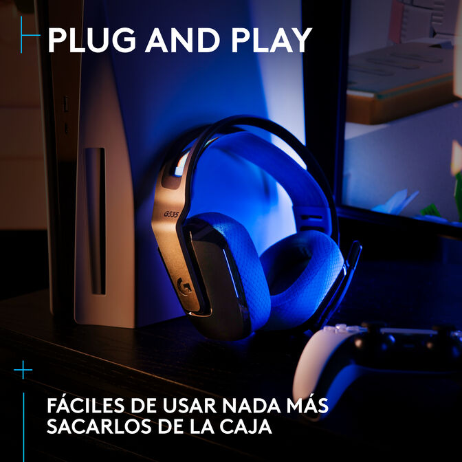 Auriculares Logitech G535 Lightspeed Wireless Negro/Azul image number 8