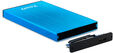 Caja Externa HDD Tooq 2.5" SATA (9,5mm) - USB 3.0/3.1 Gen 1 Azul Metalizado image number null