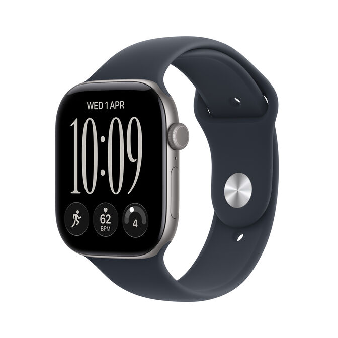 Smartwatch Apple Watch Series 12 GPS + Cellular 46mm Space Grey Aluminium Case with Navy Blue Sport Band - M/L image number 0