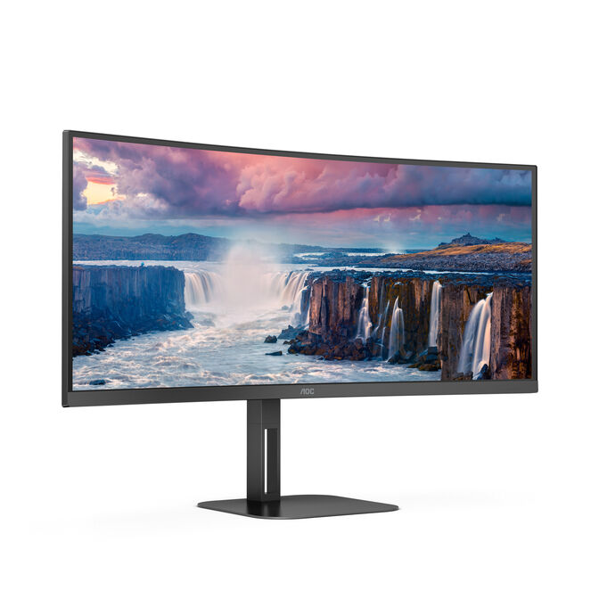 Monitor Curvo AOC 34" CU34V5C/BK VA WQHD 100Hz 1ms USB-C 3.2 ( DP alt + PD65W) image number 3