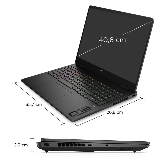 Port&aacute;til HP OMEN 16-am0048np 16" Ultra 7 255H 24GB DDR5 1TB RTX 5060 2K 144Hz image number 8