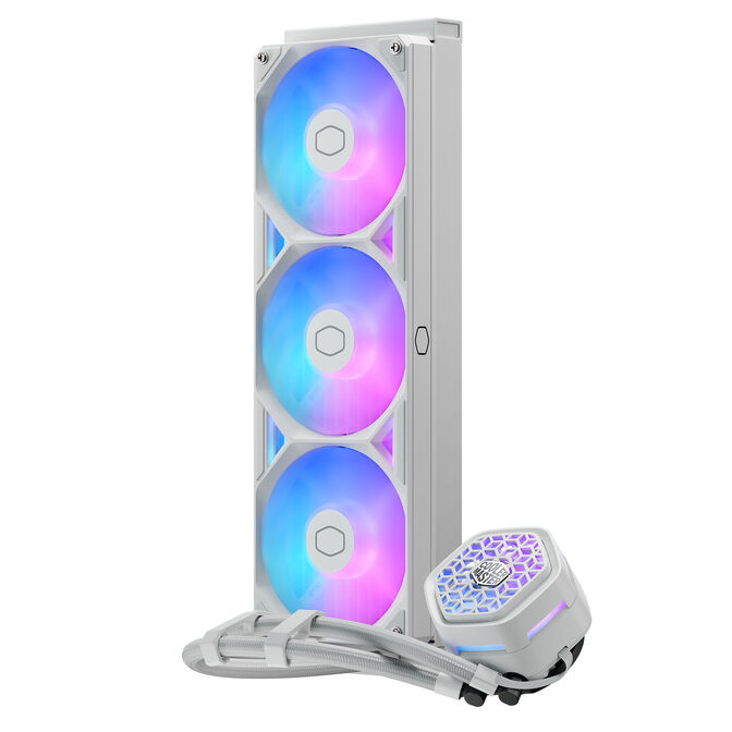 Refrigeraci&oacute;n L&iacute;quida CPU Cooler Master MasterLiquid ATMOS II VRM Fan ARGB 360mm Blanco image number 0